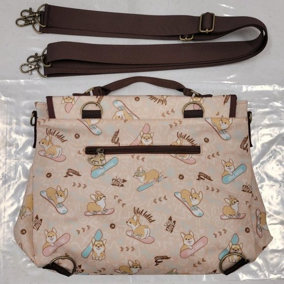 Waterproof Convertibe Handbag Backpack Crossbody Multifunctional Triple Use Bag - Picture 10 of 15